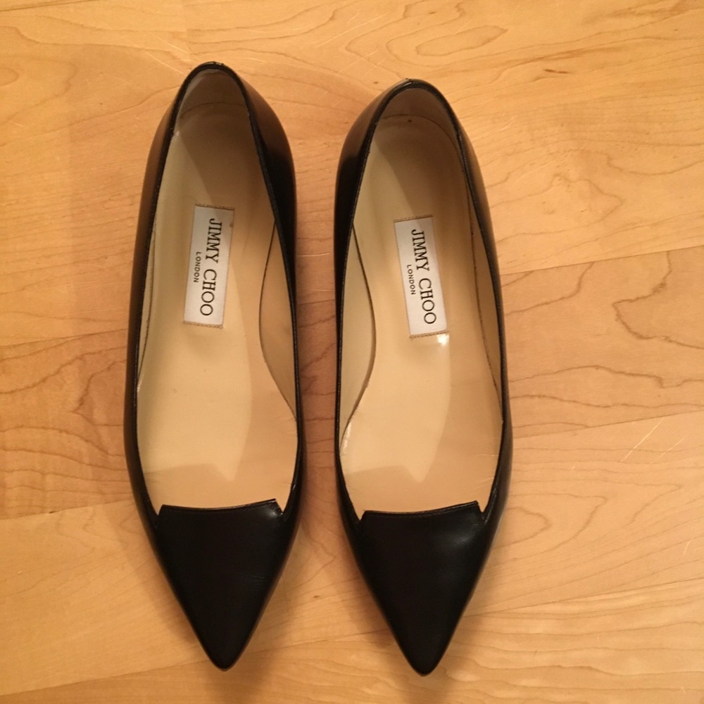 Jimmy Choo Attila Pointed Toe Flats